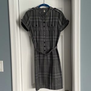Burberry Gray Nova Check Dress.